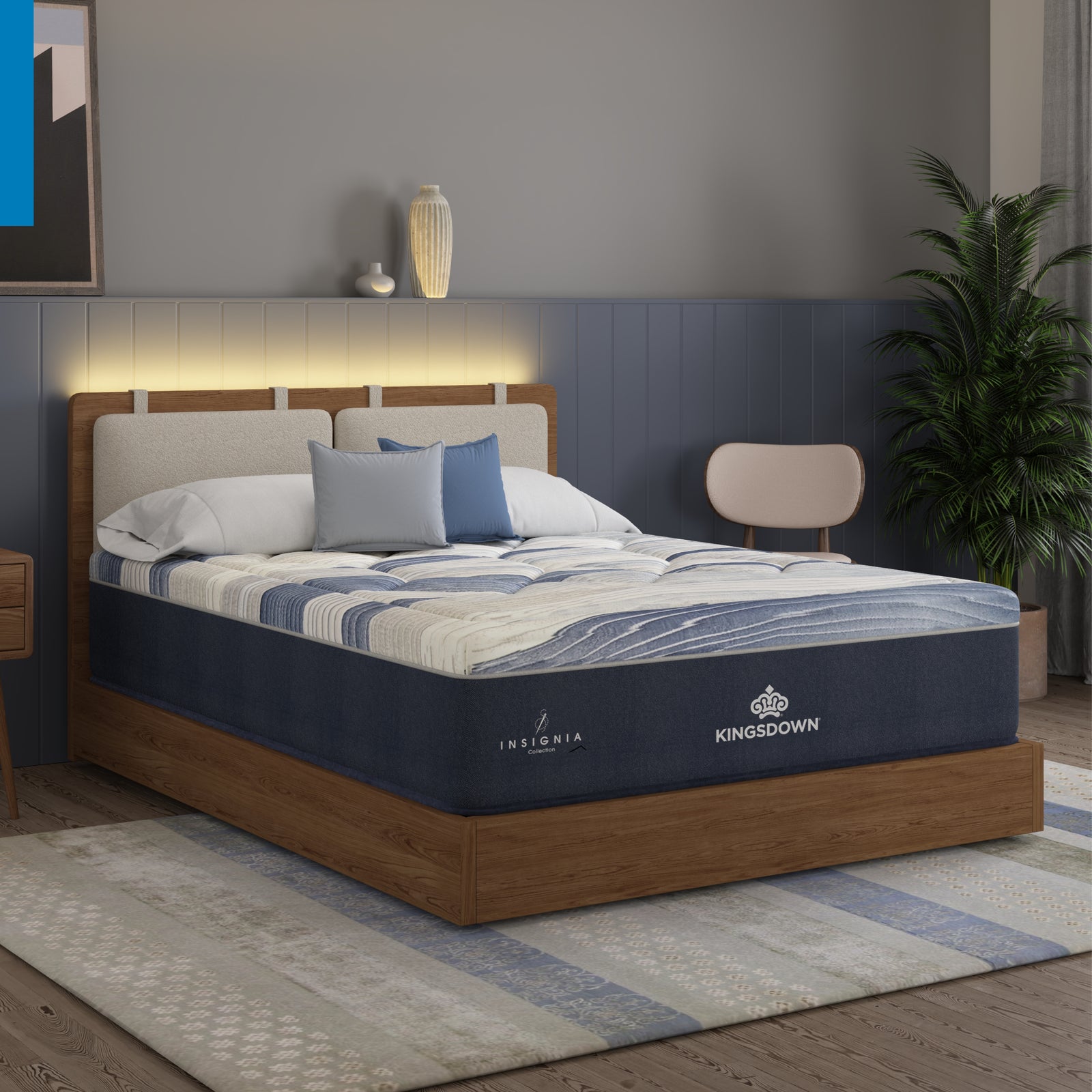 Insignia® Cool Contour Cushion Firm Scroll Quilt Top Hybrid Mattress