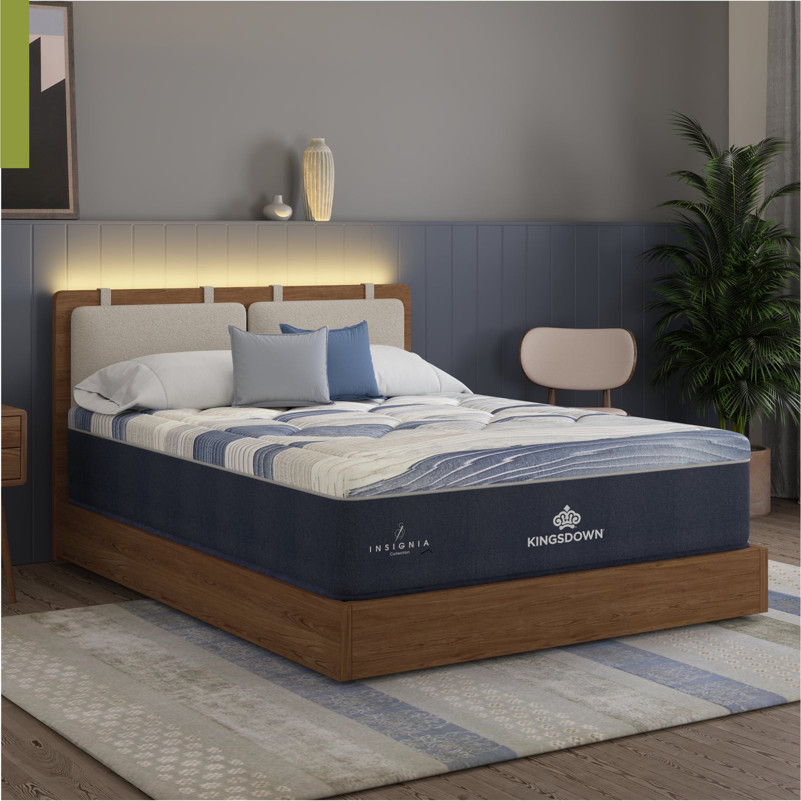 Insignia® Cool Contour Plush Scroll Quilt Top Hybrid Mattress