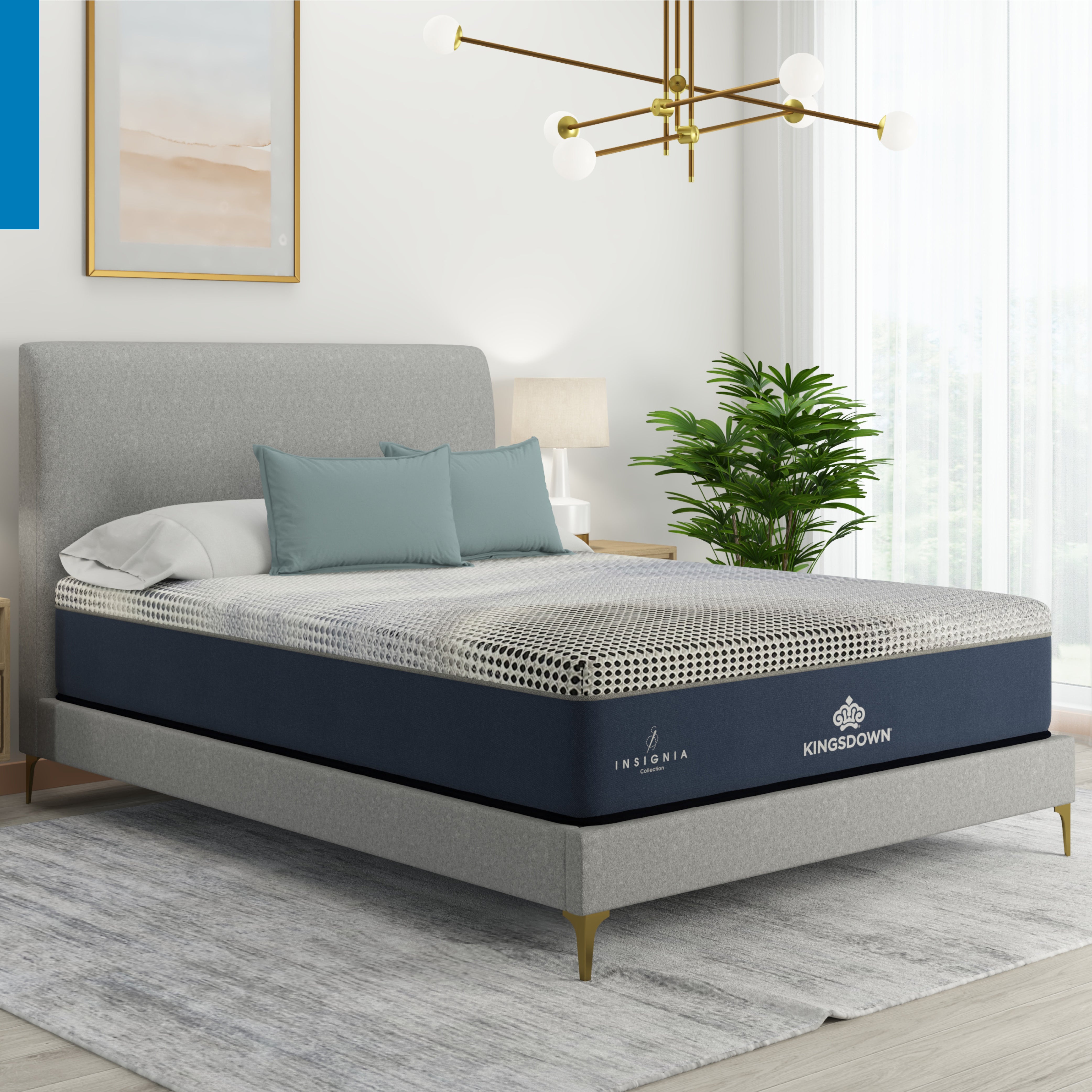 crown bed datype 青 Coaster Bedroom Marjorie Metal Twin Open Frame Bed Blue