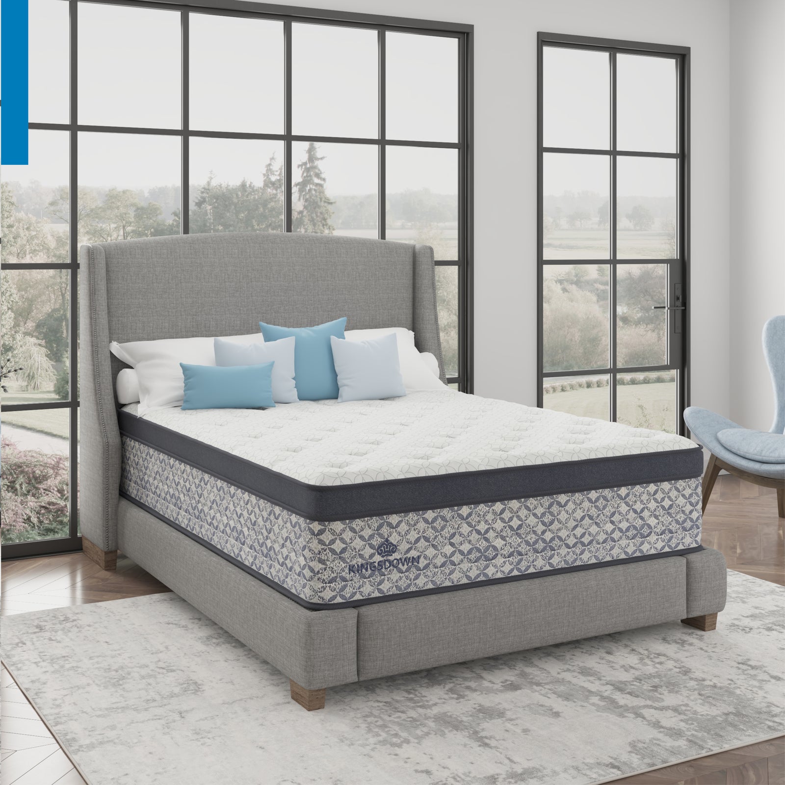 Prime Summitview Cushion Firm Euro Pillowtop Mattress