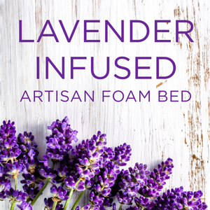 Lavender infused artisan foam bed